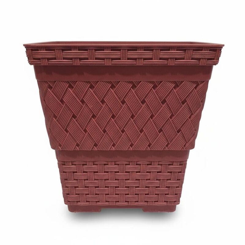 MACETA CUADRADA RATTAN CHIHUAHUA No.16 REIT