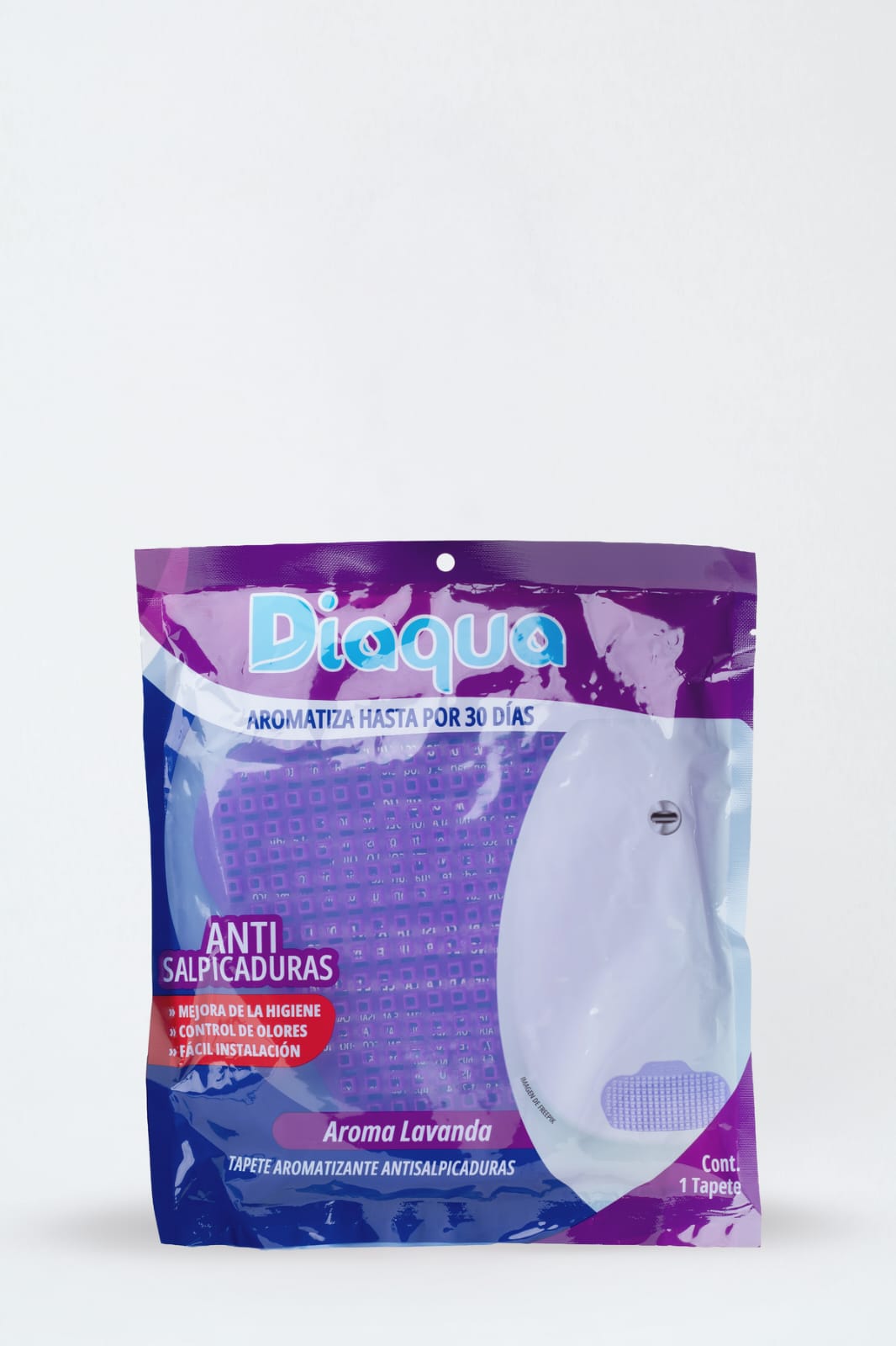 TAPETE PARA MINGUITORIO ANTISALPICADURAS LAVANDA DIAQUA DABE